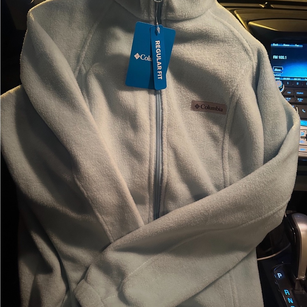 Columbia Soft Sky Blue Fleece Jacket